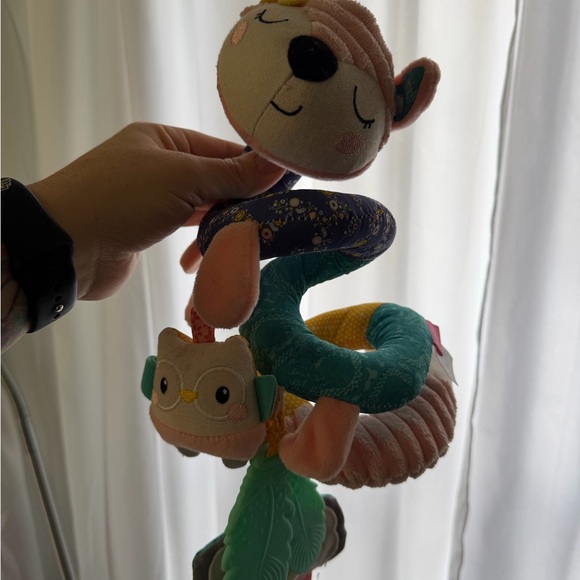 Colorful Plush Animal Rattle Toy - Picture 2 of 2